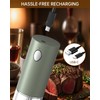 CIRCLE JOY Electric Salt and Pepper Grinder Set Rechargeable Salt