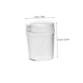 BIUDECO Chunky Transparent Jelly Nail Art Stamper Tool Stamping Accessory for Creative Manicure Designs Easy Transfer Printing