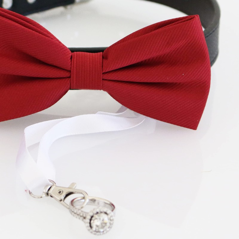 Dog Bow Tie ring bearer collar, Pet accessory, puppy lovers,