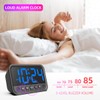 Small LED Digital Clock for Bedroom, Loud Alarm Clock for