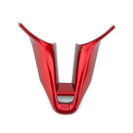 FUEISOF Car Steering Wheel Button Cover and Car Steering Wheel Sticker Cover Carbon Fibre Style Cover Trim Compatible with Hyundai I30 I30N (Red)