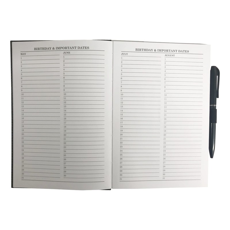 Telephone Address & Birthday Book A-Z Index Beautiful Colour PU