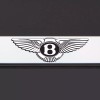 KA T304 Chrome Bentley Logo Black Letter Laser Etched Engraved