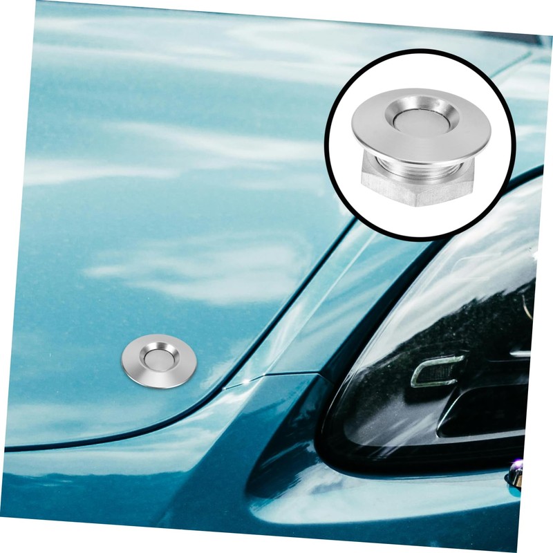 Ciieeo Push Button Hood Pin Lock Durable Vehicle Bonnet Latch