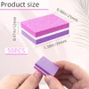 50 piezas de esponja para uñas, mini limas de uñas