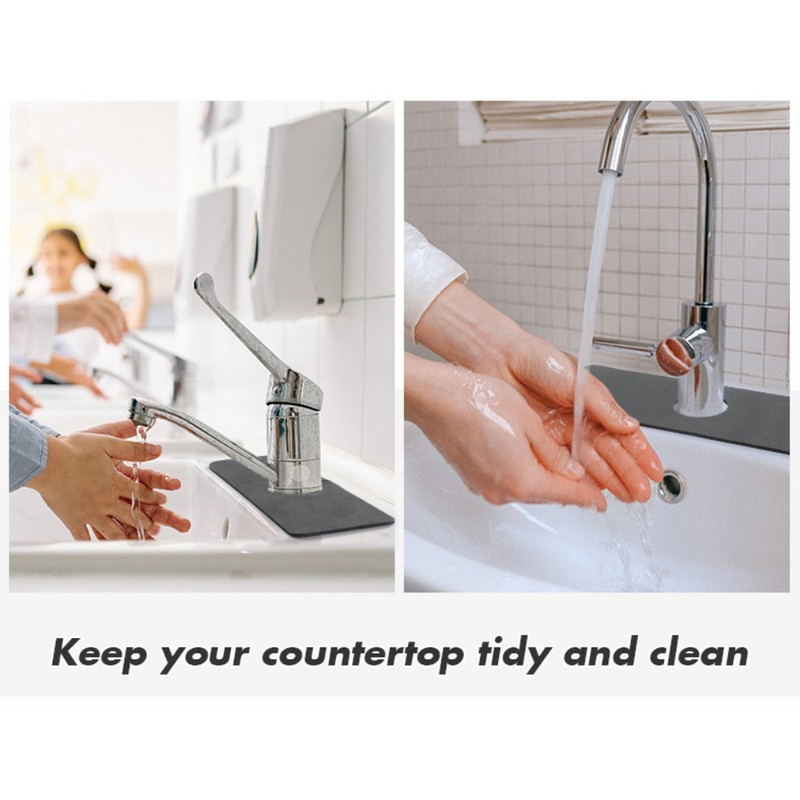 Splash Guard for Sink Faucet Diatomite Super Absorbent Fast Drying