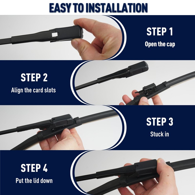 GARDIMU 2 Pcs Front Windshield Wiper Blades, A Pair of