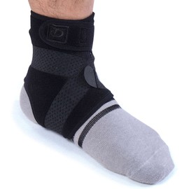 (Fighting Necklace) Phiten Large Size Ankle Support (Pack of 1) - blk