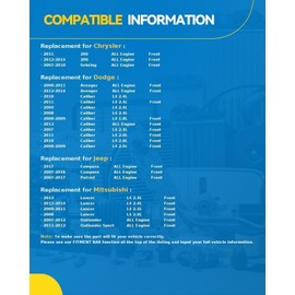 PHILTOP 11.57 inch（294 mm） Front Vented Disc Brake Rotors Compatible with Jeep Compass 2007-2017, 2-PC Set replace # 53038