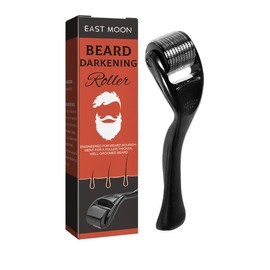 EAST MOON Derma Roller for Hair Growth, Beard Care & Skin – Ideal Gift for Men Smooth Titanium - quantity: 2 packs