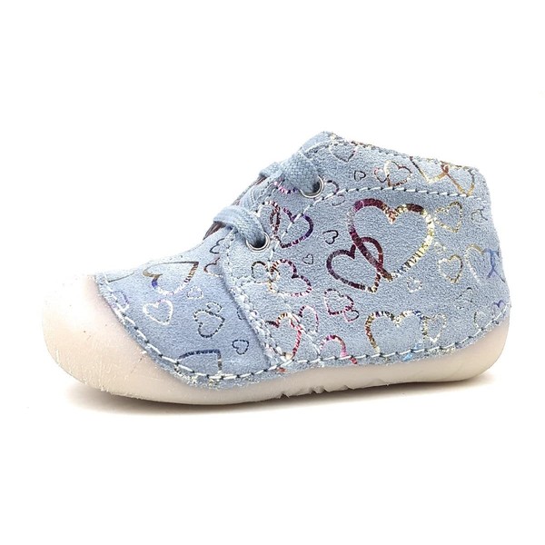 Richter Children's Shoes Girls Low Shoes Lace-Up Walkers Blue Leisure,