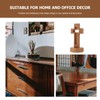 Veemoon Wood Standing Cross Wood Standing Cross Decor Wood Religious
