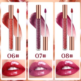 3-Piece Hyaluronic Acid Lip Gloss Set, High Shine, Long-Lasting & Hydrating Lip Gloss Collection for Plump, Soft & Radiant Lips Vegan, Cruelty-Free & Fragrant Beauty Trio