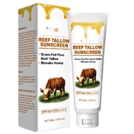 80G Beef Tallow Sunscreen Spf 50+, Face Sun Cream