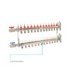 SharkBite 25552LF Manifolds with Push-Fit Branches, 3-Port Open, Brass