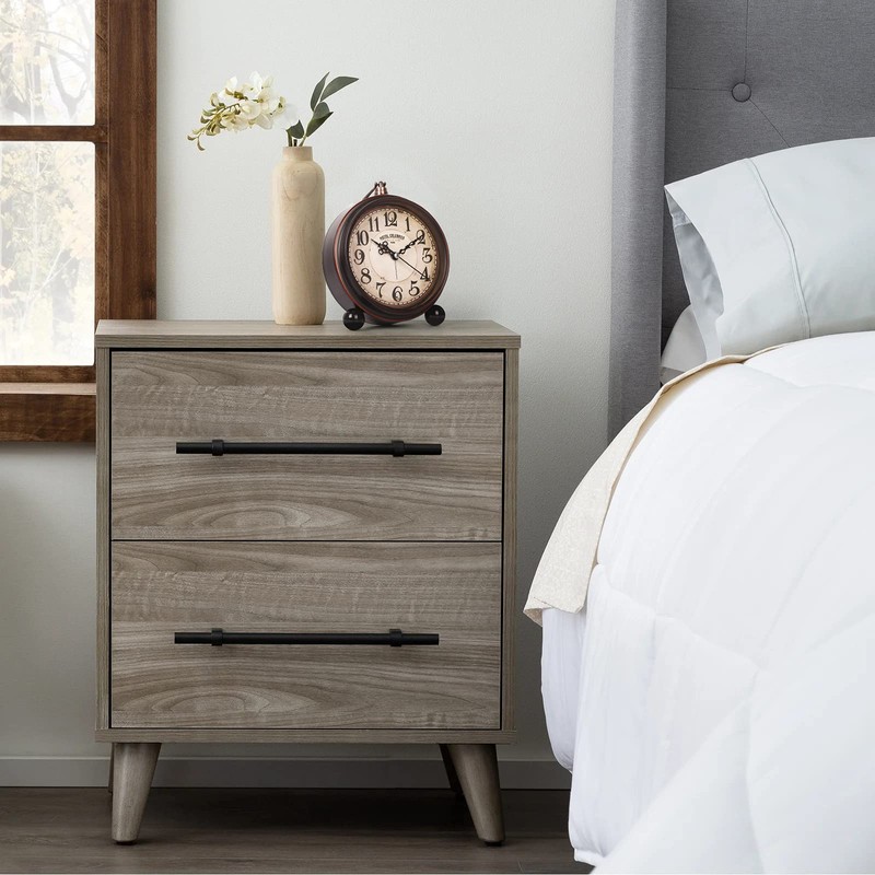 Battery Alarm Clock,Night Light,Vintage Hangable Super Silent Non Ticking Analog