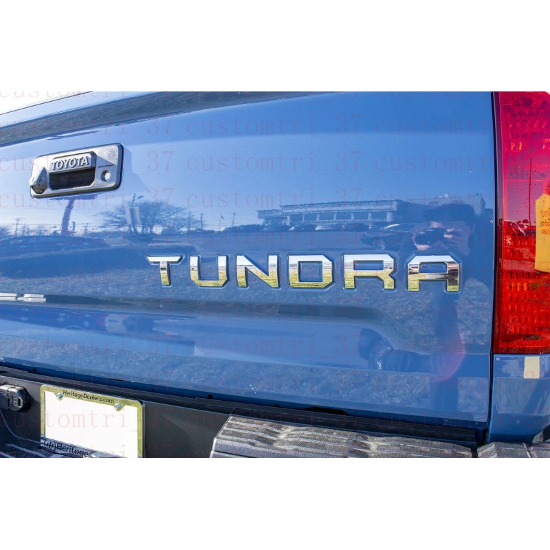 CALI TOP INC Chrome 3D Raised Tailgate Inserts Letters for