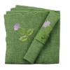 Justina Pair of Table Napkins in a Balmoral Thistle Design.