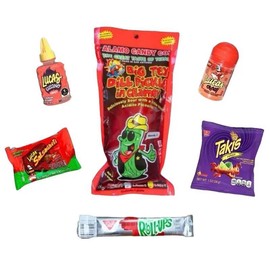 Single Chamoy Pickle Kit Spicy - Mexican Candy, Spicy Candy, Lucas Snack, Tangy Snack/ Candy, Mexican candy snack, easy snack, pepitas Flavor Food