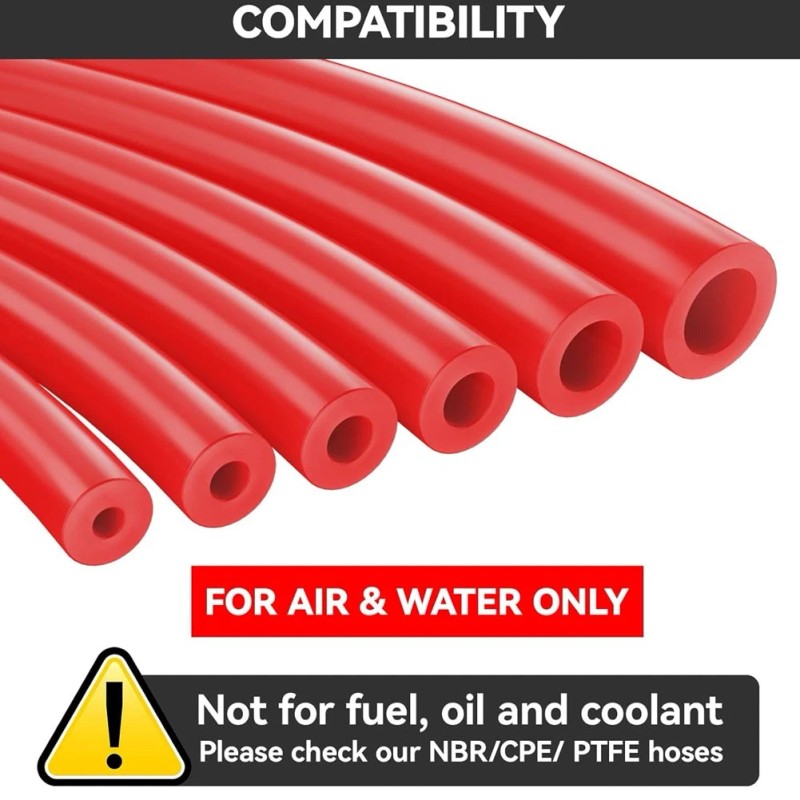 6PCS 5ft Silicone Vacuum Hose Automotive High Performance Car Vacuum