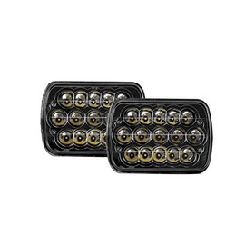 V-Spec 2 pc LED 7x6 Premium Headlight Conversions Black H6014/H6052/H6054 5x7 7x6 replacement