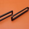 LBFEEL 3.75" Cool Black Cabinet Pulls Handles Matte Black Cabinet