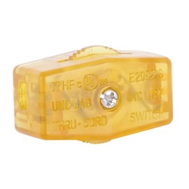 B&P Lamp® Clear Gold SPT-2 Rotary Switch