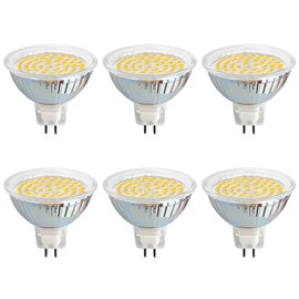 Akynite MR16 GU5.3 5 W 12 V LED Neutral White 4000 K, 500 LM, 120 Degree Light, Replacement Decostar GU5.3 35 W 50 W, AC/DC 12 V LED Recessed Spotlight 50 mm MR16 for Bathroom Motorhomes, Not