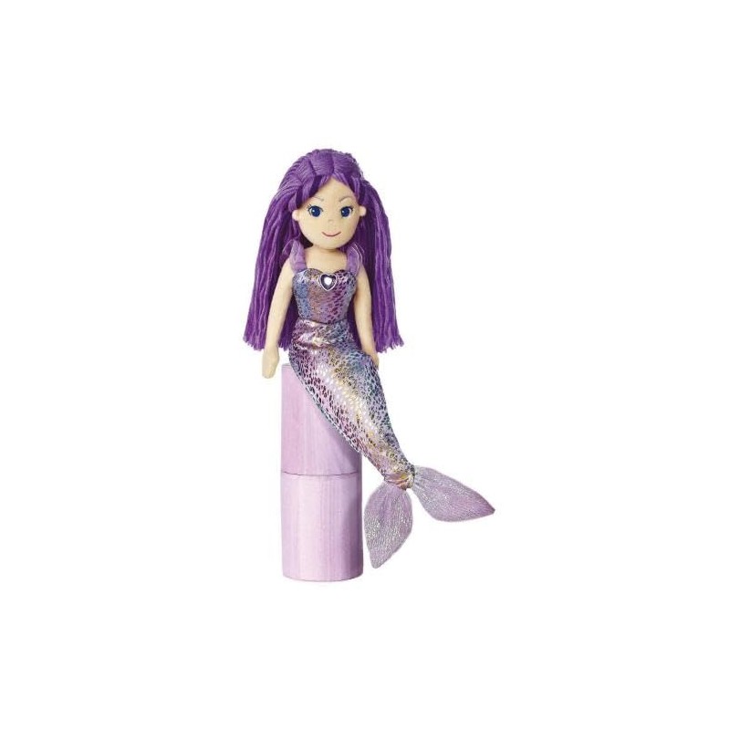 Aurora, 33065, Sea Sparkles Mermaid Daphne, 18In, Soft Toy, Purple