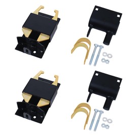 Two Way Lockable Gate Latch, Blue. Perfect for Farms, Pastures, and Ranches. Part Number S16100100 (black-2pk)