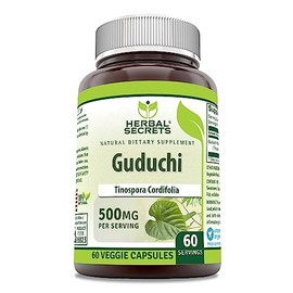 Herbal Secrets Guduchi (Tinospora Cordifolia) Supplement | 500 Mg Per Serving | 60 Veggie Capsules | Non-GMO | Gluten Free | Made in USA