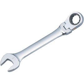 TRUSCO TGR-C8F Gear Wrench Combination Flexible Combination Dimensions 3.1 x 3.1 inches (8 x 8 cm), Length 5.0 inches (127 cm)