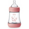 Chicco PERFECT 5 Anti-Antikolik-Flasche 150 ml, Slow-Flow-Flasche 0 Monate +