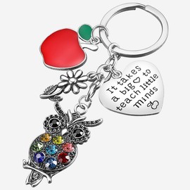 iJuqi Teacher Appreciation Gifts for Women - Christmas Valentine's Day Keychain Gift for Teachers
