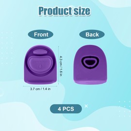 4pcs Replacement Stopper Compatible with Owala FreeSip 24oz 32oz 40oz, BPA-Free Silicone Water Bottle Lid Gaskets Replacement for Owala 16/24/32/40oz Bottle Mouth Cap Stopper Seal Parts Accessories