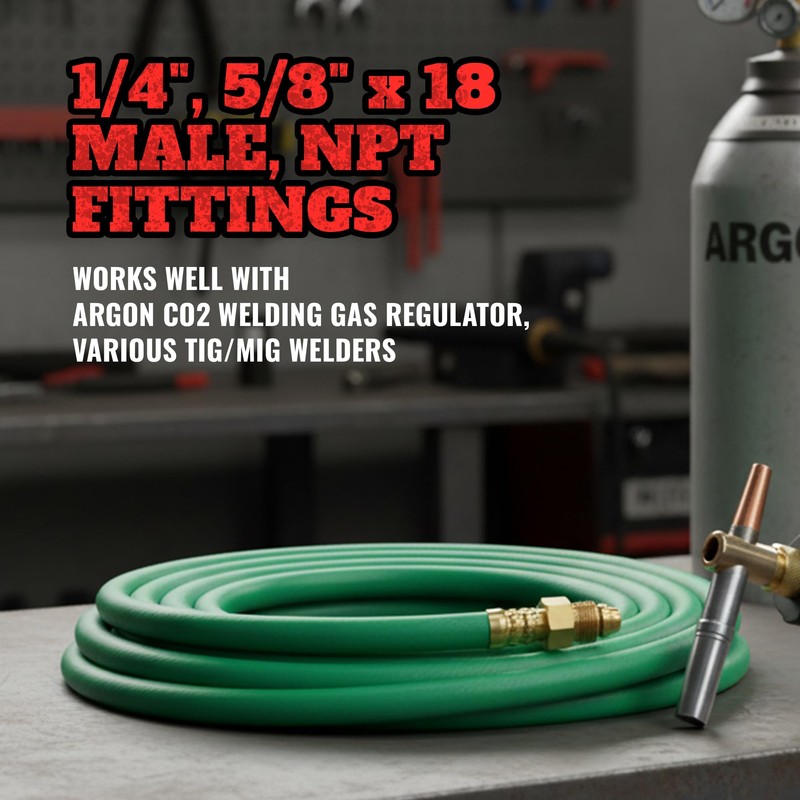 STARTECHWELD 50 FT Argon Gas Hose, Inert Gas Welding Hoses
