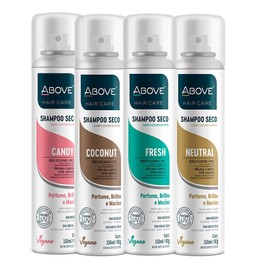 ABOVE Dry Shampoo Value Pack, 4 Pcs - Volumizing Shampoo - Absorbs Excess Oil and Reduces Frizz - Leaves No Residue - Paraben and Benzene Free