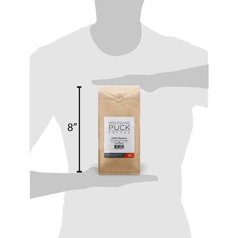 Wolfgang Puck Coffee Chef's Reserve, Whole Bean, 6 x 1lb.