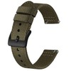 [BISONSTRAP] Nylon Watch Band, Two Piece Military Watch Band, Brushed