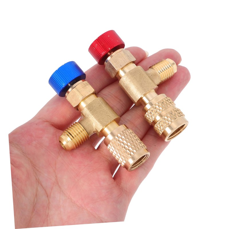 CHILDWEET Air Conditioning Safety Valve Charging Valve Tank Adapters
