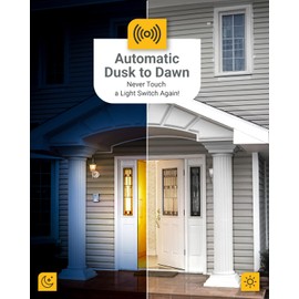 Sunco 6 Pack Dusk to Dawn LED Outdoor Light Bulb B11, Edison Filament Candelabra Bulbs for Porch Lighting, 500 LM, 5W (40W Equivalent), 3000K Warm White, E12 Base, Photocell Sensor UL