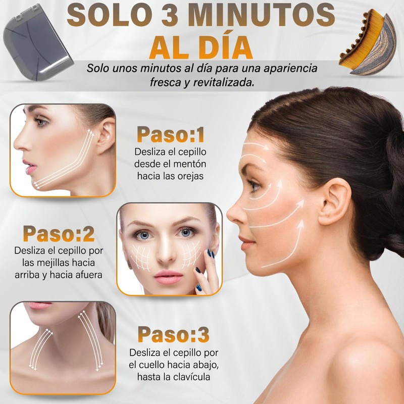 Lymphatic Drainage Gesichtsbürste, Lifting-Effekt, ergonomisches Design, weich für die Haut,