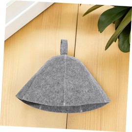 Operitacx 2pcs Felt Sauna Hat Set Wool Steam Cap Soft Comfortable Bathing Hat for Indoor Sauna