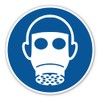 Use respiratory protection, mandatory sign: M017 - DIN EN ISO