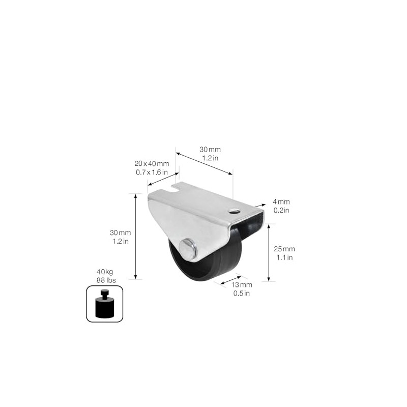 Furniture castor RO 0055