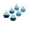 Gcardist Standard 300-Count Cupcake Liners 6 Solid Blue Colors Cupcake