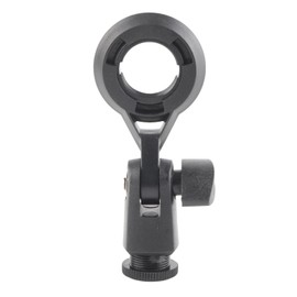 Portable Microphone Holder, 5/8 Screw Hole, 180° Adjustment, Easy Installation, 22mm Thread Microphone Mount Adapter for Recording Studio