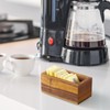 BWODYAY Sugar Packet Holder, Acacia Wood Sugar Caddy, Sugar Packet