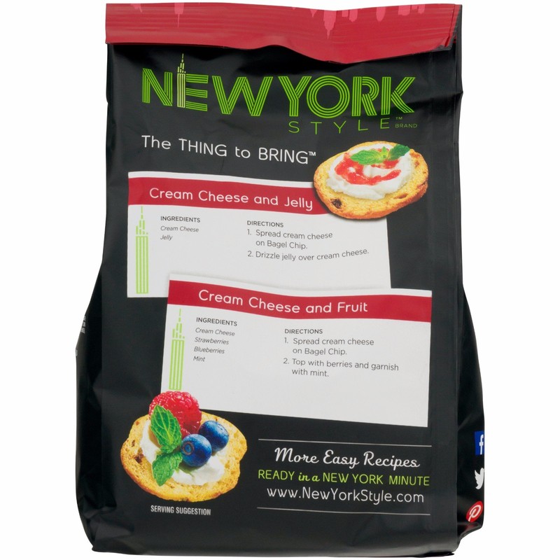 New York Style Bagel Crisps CINNAMON RAISIN, 7.2 Ounce -(Pack