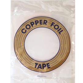 Edco 3/16" Stained Glass Copper Foil Tape - 1.25 Mil Thickness